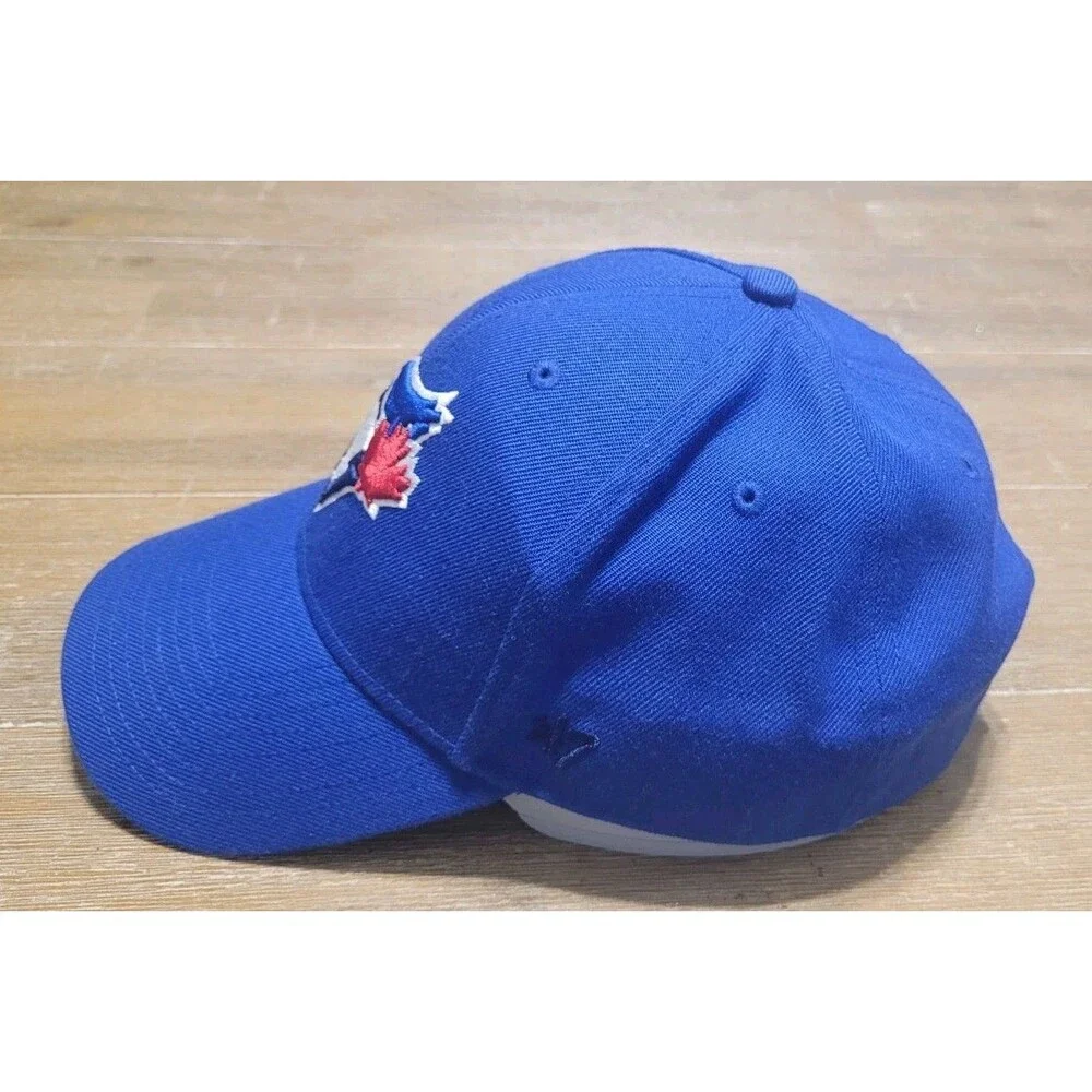 Toronto Blue Jays `47 Brand MVP Hat Royal Blue Logo On Strap MLB Baseball Cap